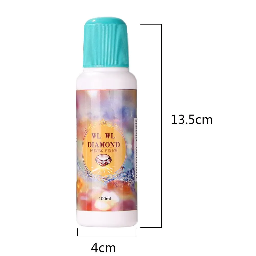 2x100ml DIY Diamond Painting Conserver Permanent Hold Shine Effect Sealer