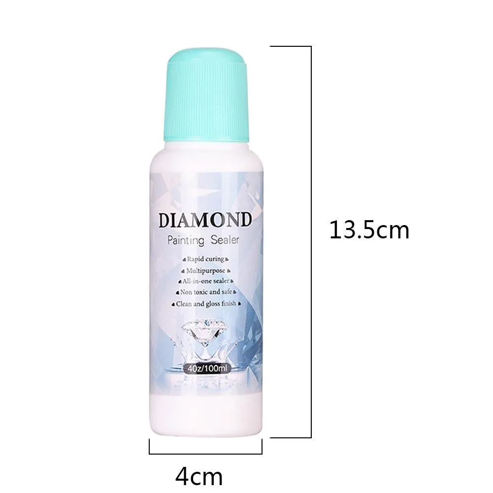 3x100ml Diamond Painting Sealer Conserver Permanent Hold Shine Effect Agent