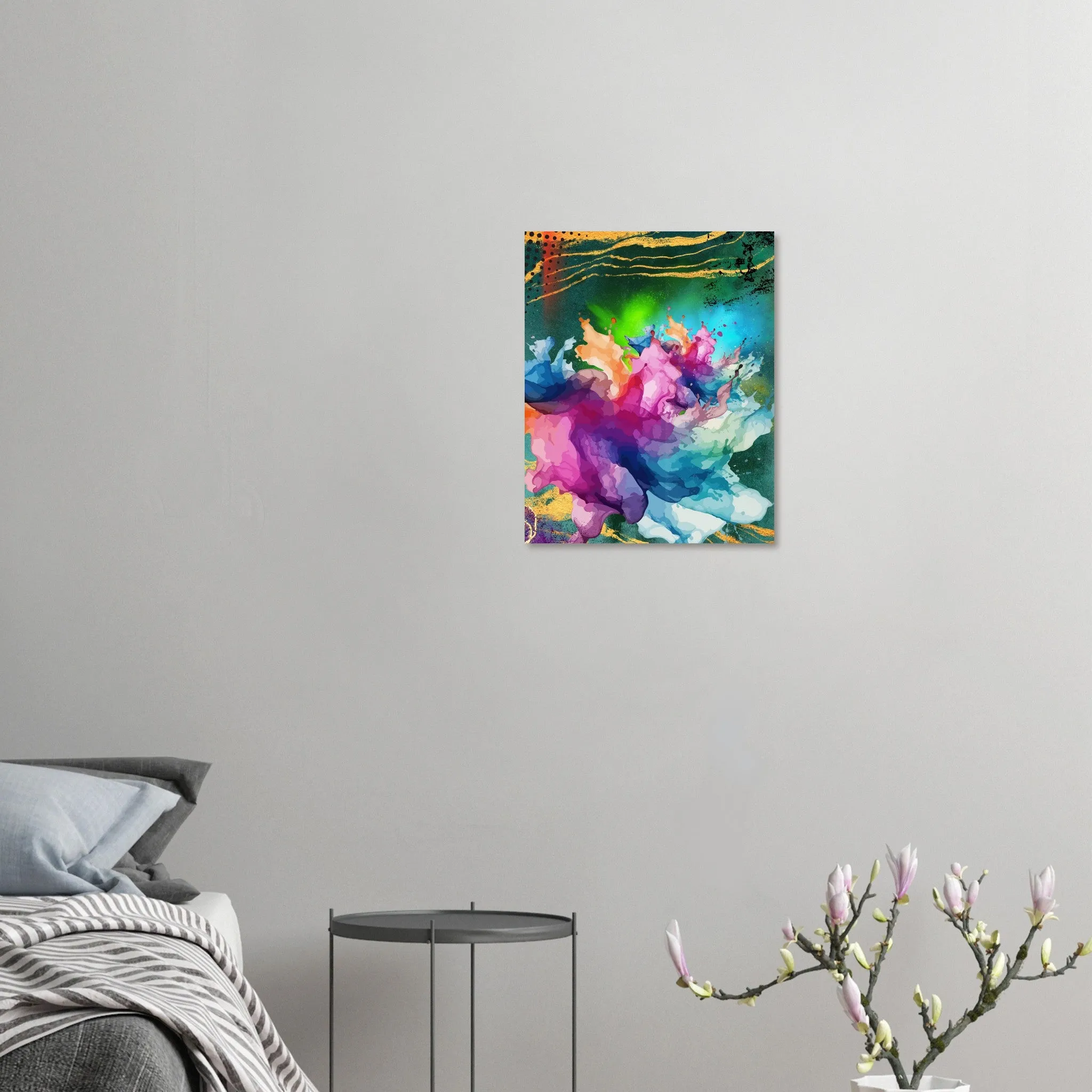 Abstract floral bright Museum-Quality Matte Paper Poster