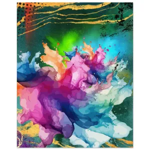 Abstract floral bright Museum-Quality Matte Paper Poster