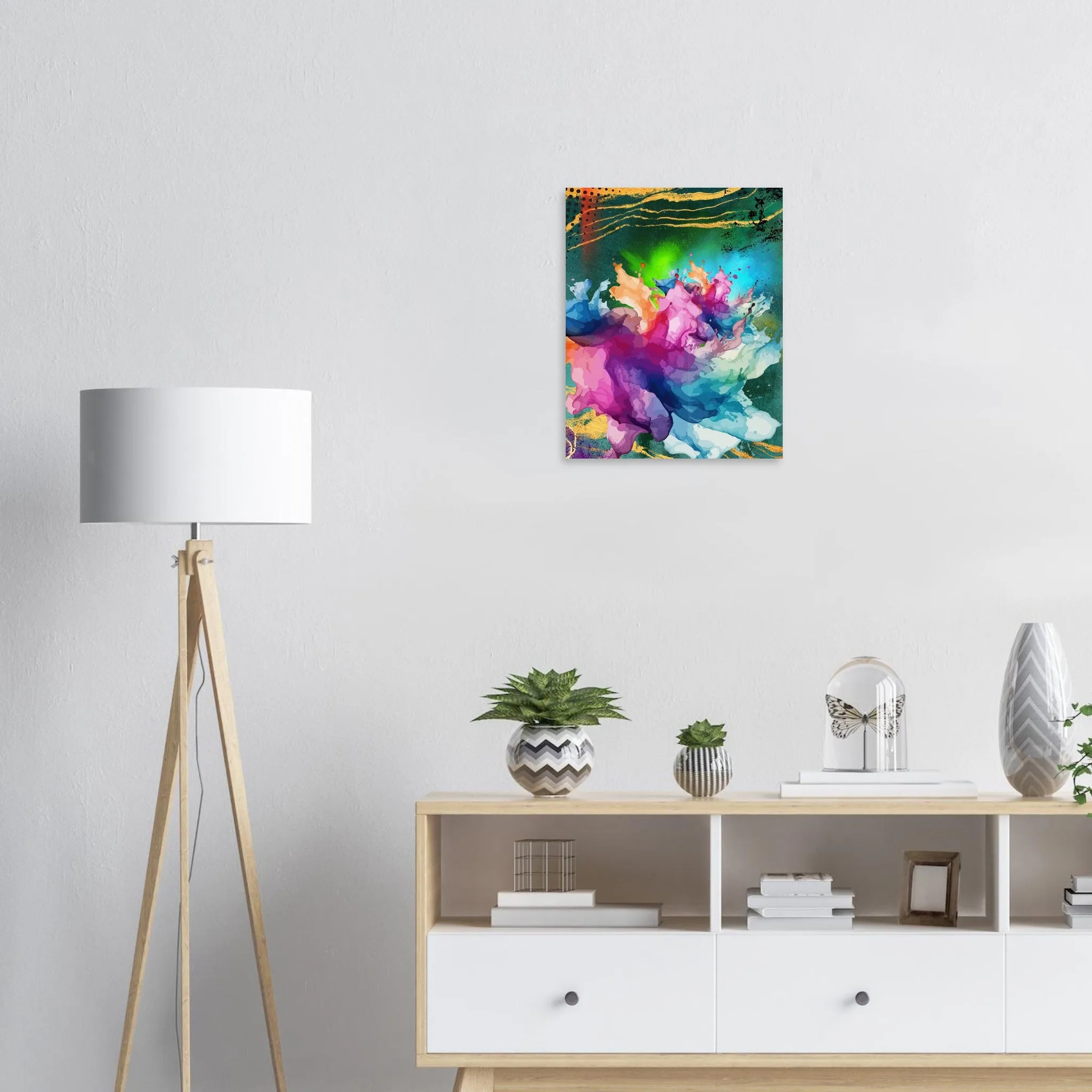 Abstract floral bright Museum-Quality Matte Paper Poster