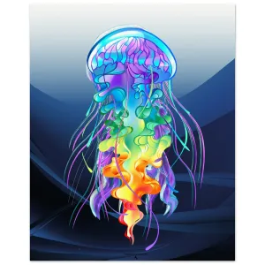 Abstract Jellyfish Museum-Quality Matte Paper Poster