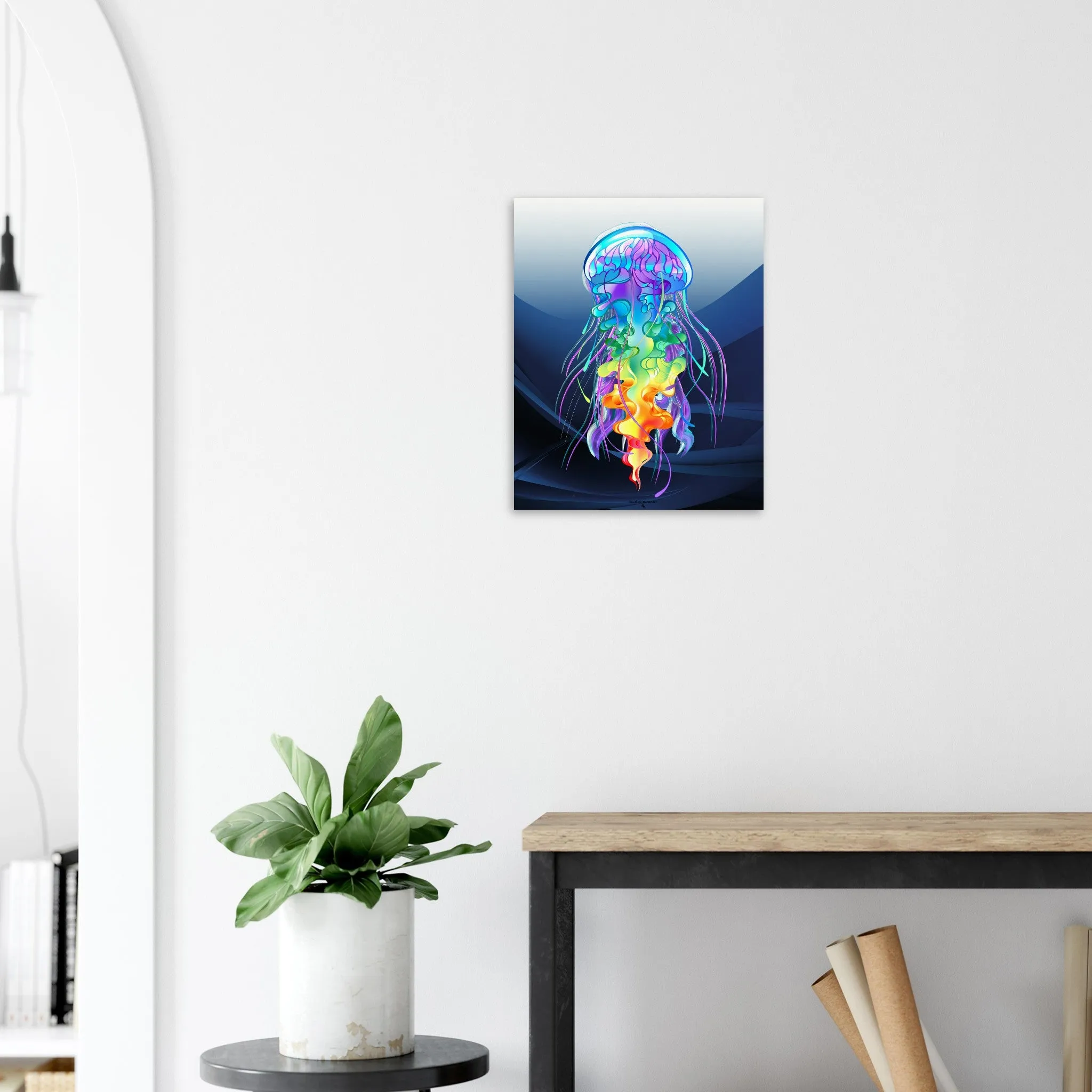 Abstract Jellyfish Museum-Quality Matte Paper Poster