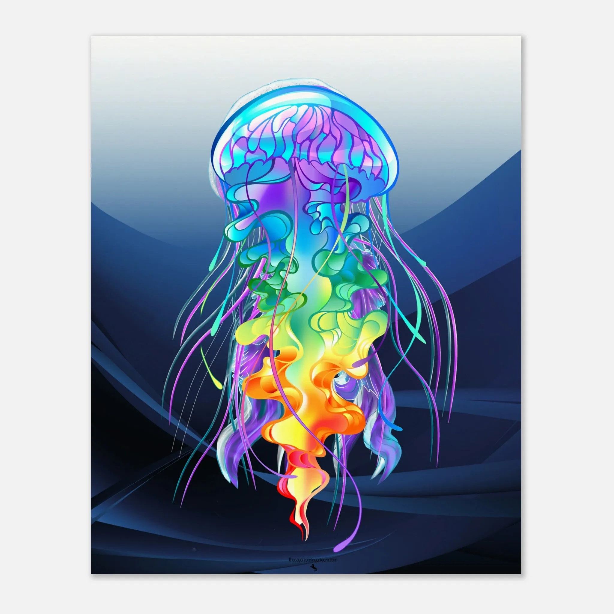 Abstract Jellyfish Museum-Quality Matte Paper Poster