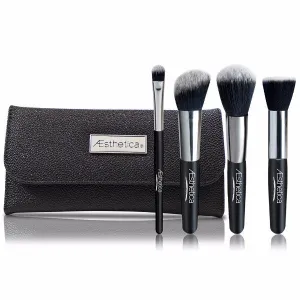 Aesthetica 4 Piece Contour Brush Set with Pouch