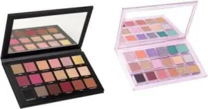 Bingeable High Pigmentation 18 Colors Rose Eye Shadow Palette with 18 Multi colors Eye Shadow Palette (Multicolor) (Pack of 2)