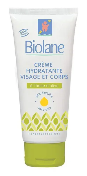 Biolane Creme Hydratante Visage Et Corps A Huile D'Olive