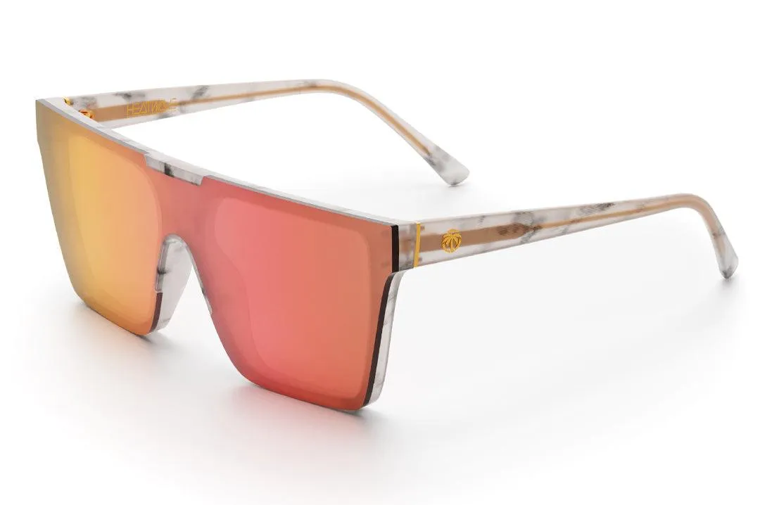 Clarity Sunglasses - Marble Frame Peach Lens