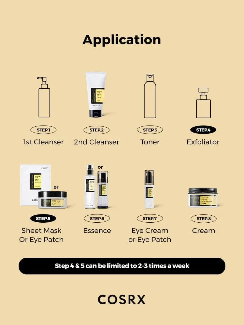 COSRX - "All About Snail" 4-Step Kit - Korean Skincare