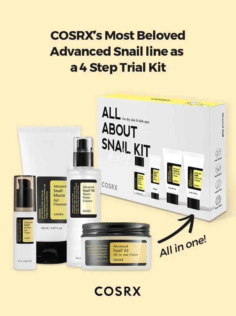 COSRX - "All About Snail" 4-Step Kit - Korean Skincare