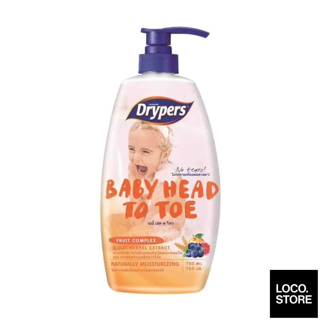 Drypers Baby Head to Toe 750ml Fruit