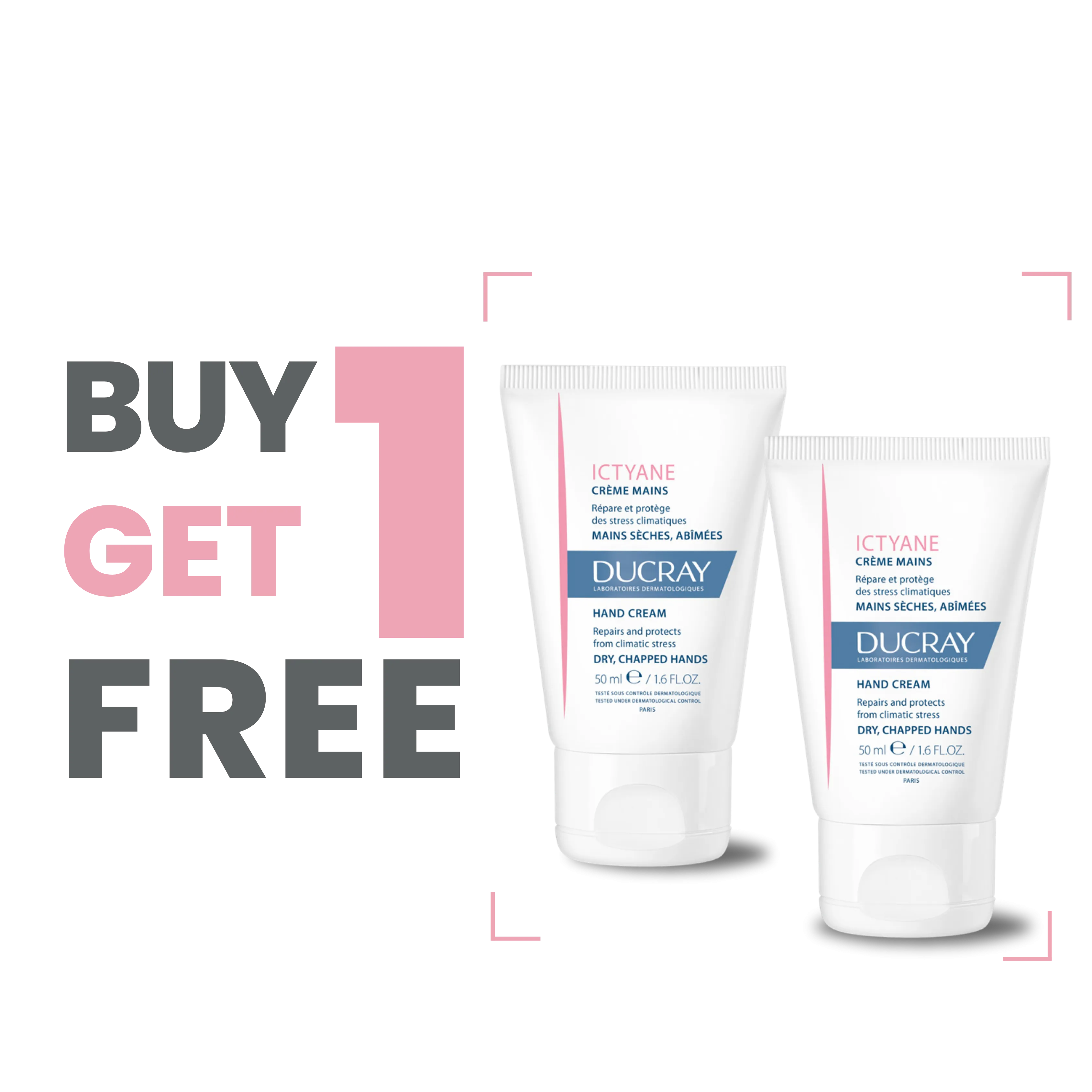 Ducray Ictyane Hand Cream Buy 1 Get 1 Free