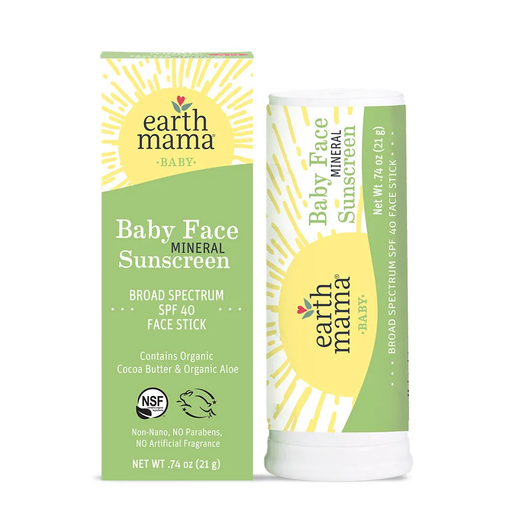 Earth Mama Organics Baby Mineral Sunscreen Face Stick