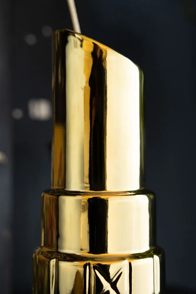 Gold Lipstick Vase