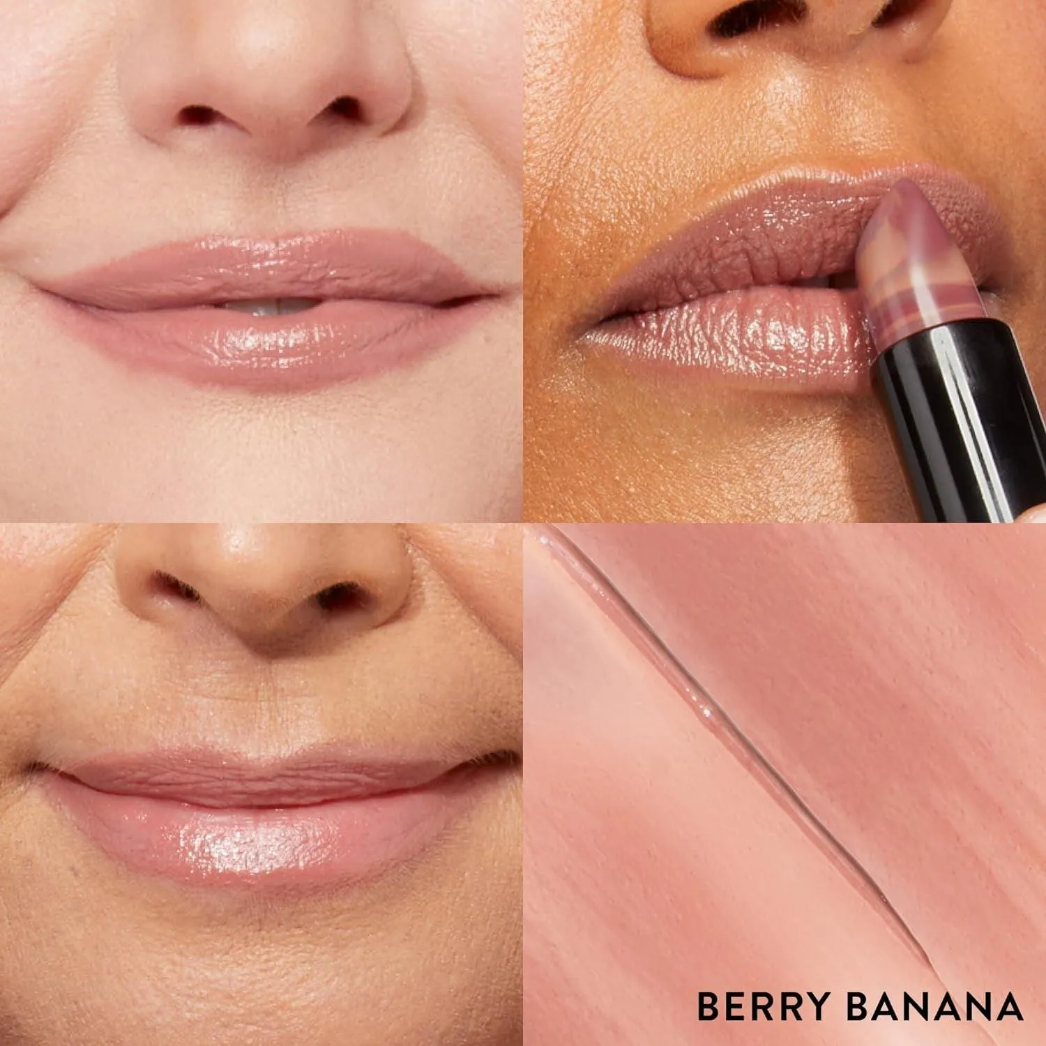 Italian Marble Sheer Lipstick - Berry Banana - Hydrating & Lightweight - Vitamin E & Caster Seed Oil - Cream Finish