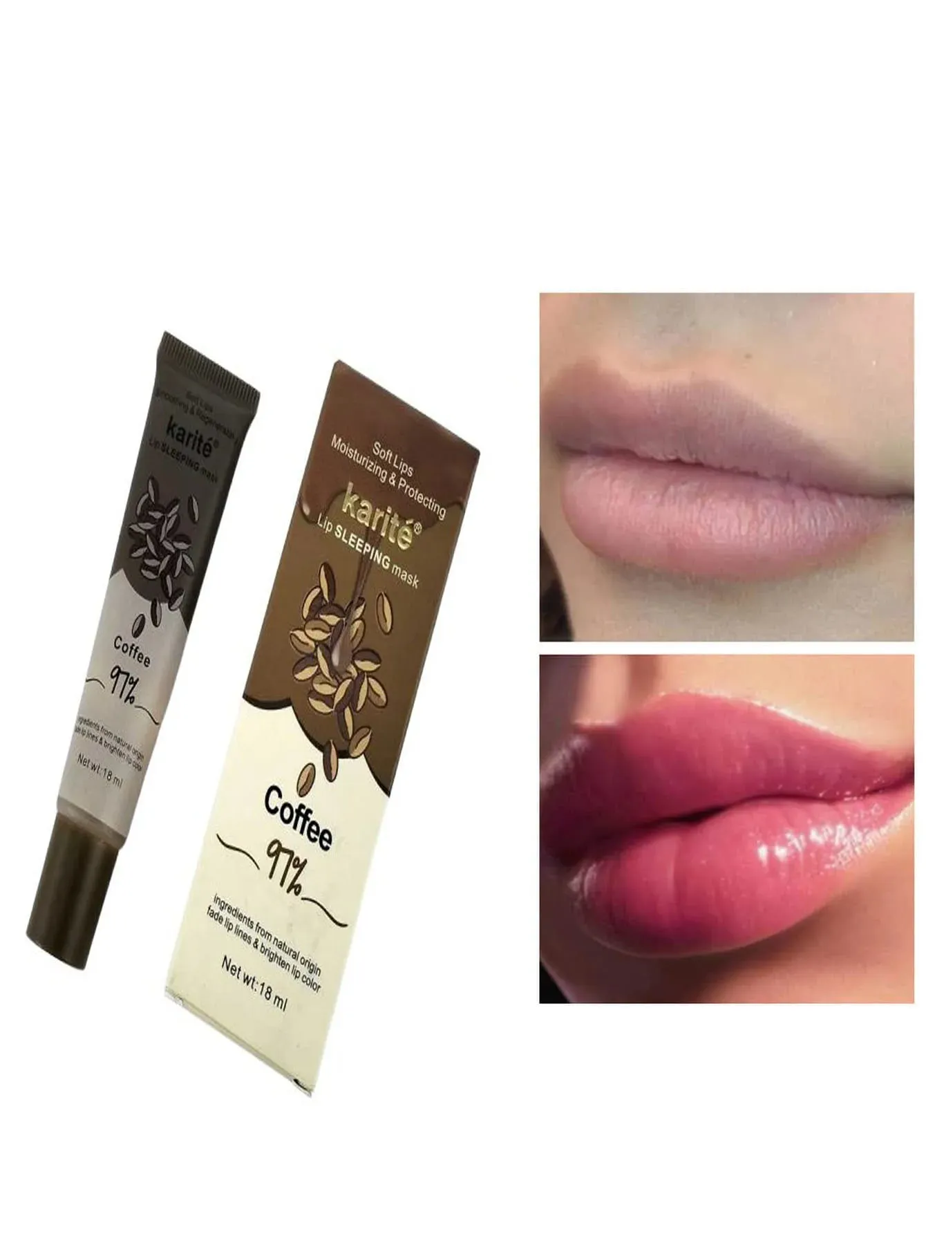 Karite Coffee 97% Soft Lip Deep Hydration Sleeping Mask