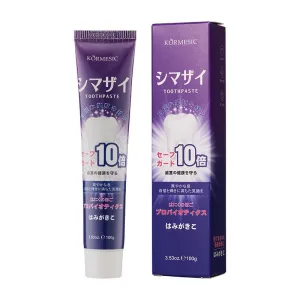 KORMESIC Private Label natural whitening organic Pearl Whitening tooth paste Purple 100g