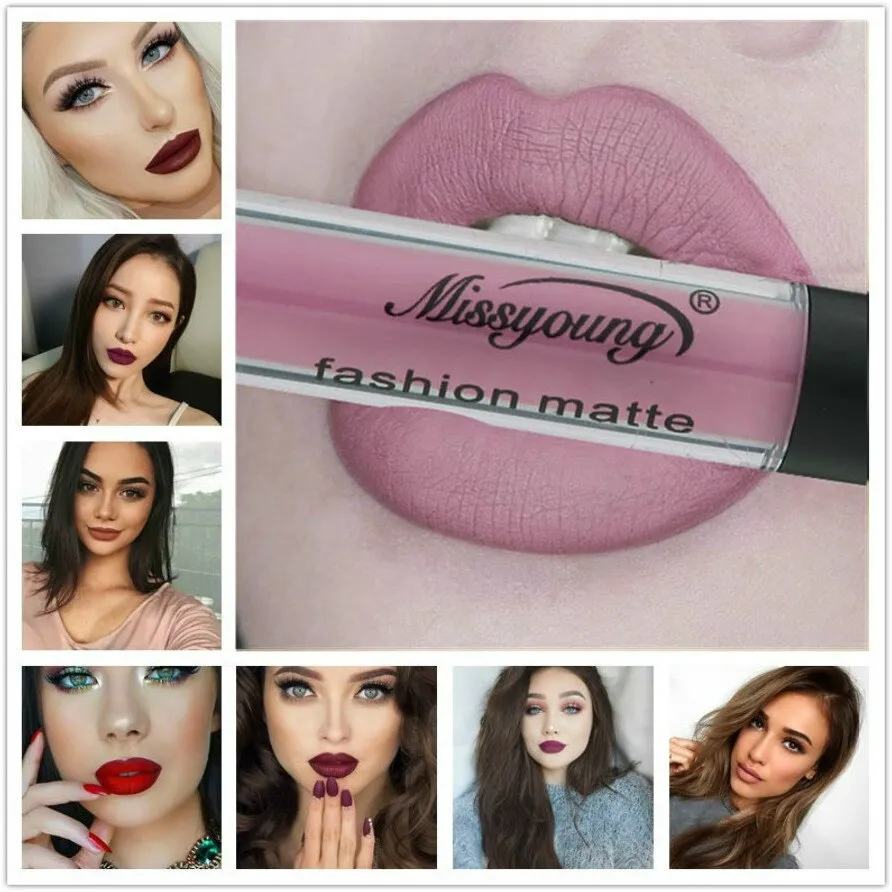 Non-stick matte lip gloss