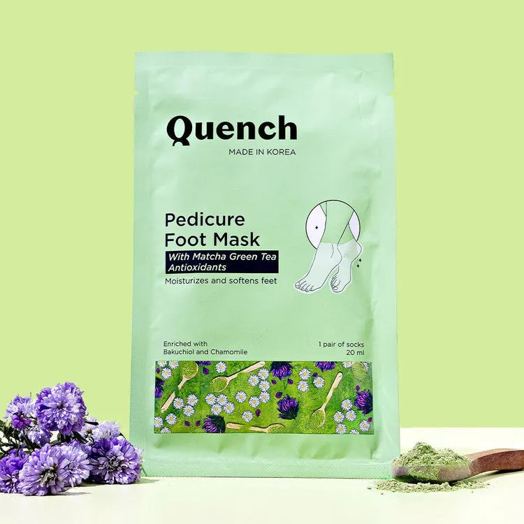 Pedicure Foot Mask with Matcha Green Tea (Pack of 3)