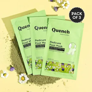 Pedicure Foot Mask with Matcha Green Tea (Pack of 3)