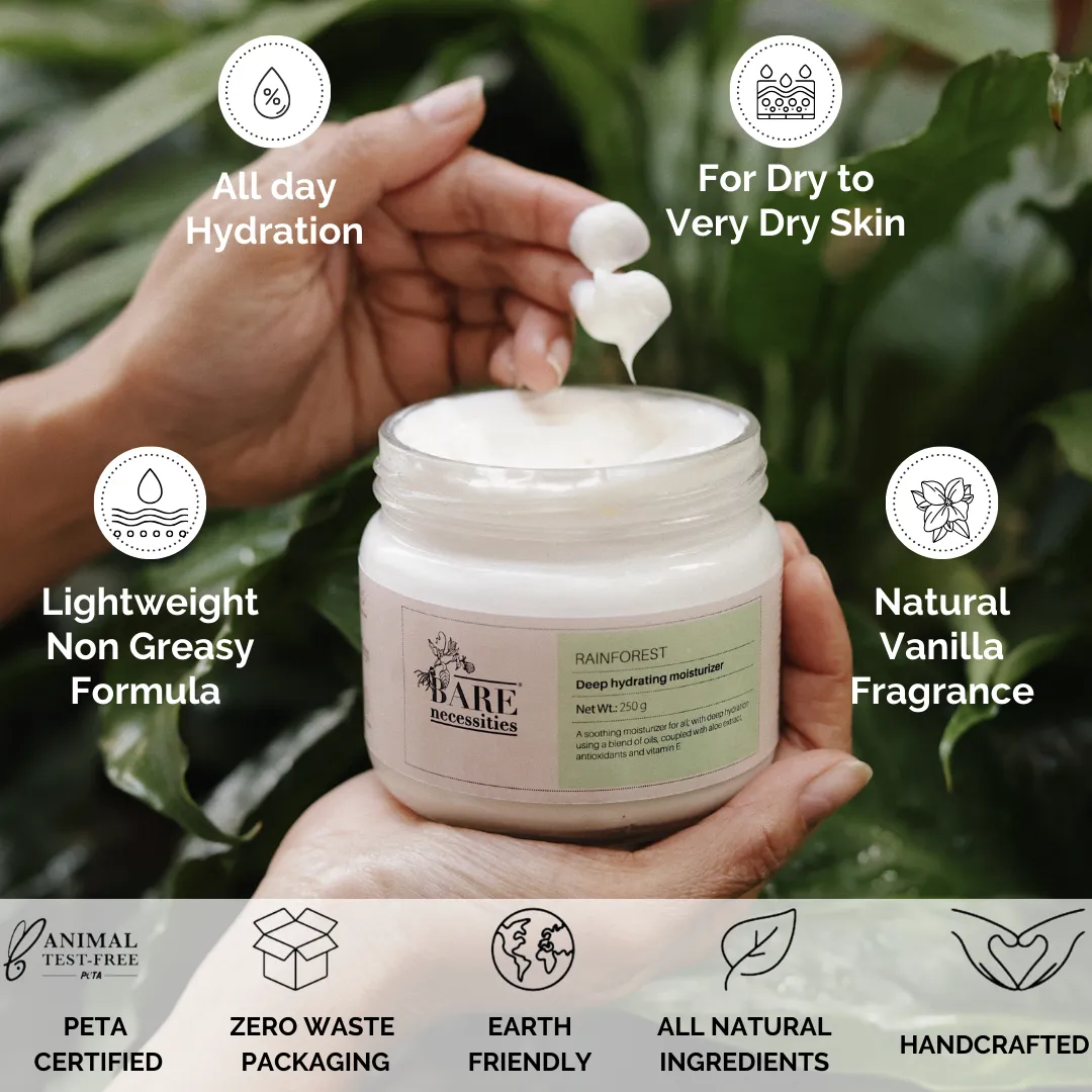 Rainforest deep hydrating moisturizer for dry skin - 250g