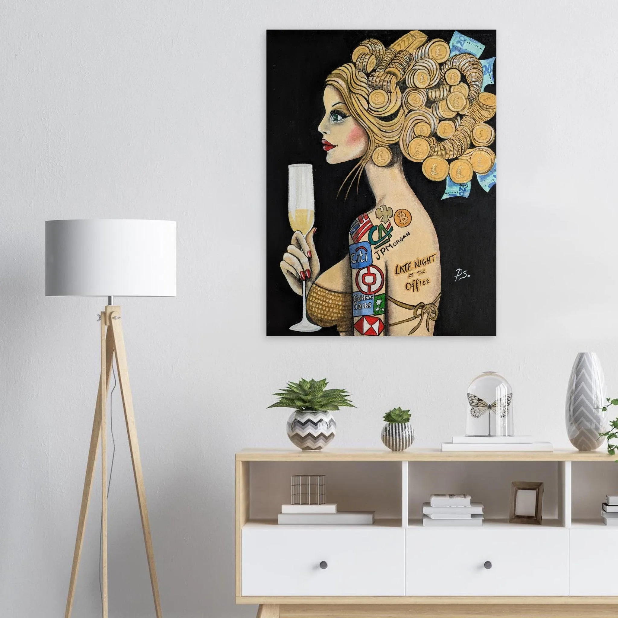 The Banker - Mixing Business with Pleasure  - Wall art