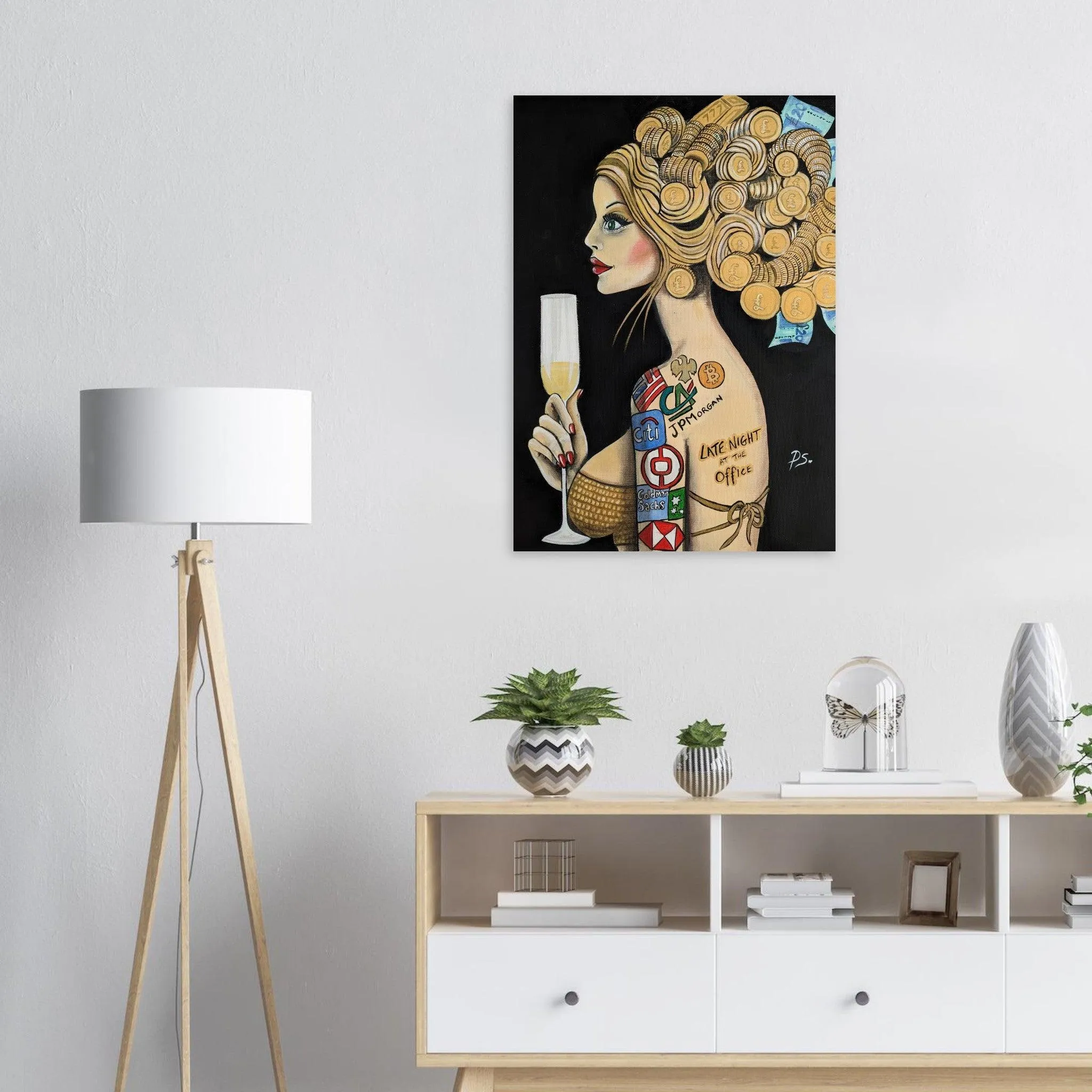 The Banker - Mixing Business with Pleasure  - Wall art