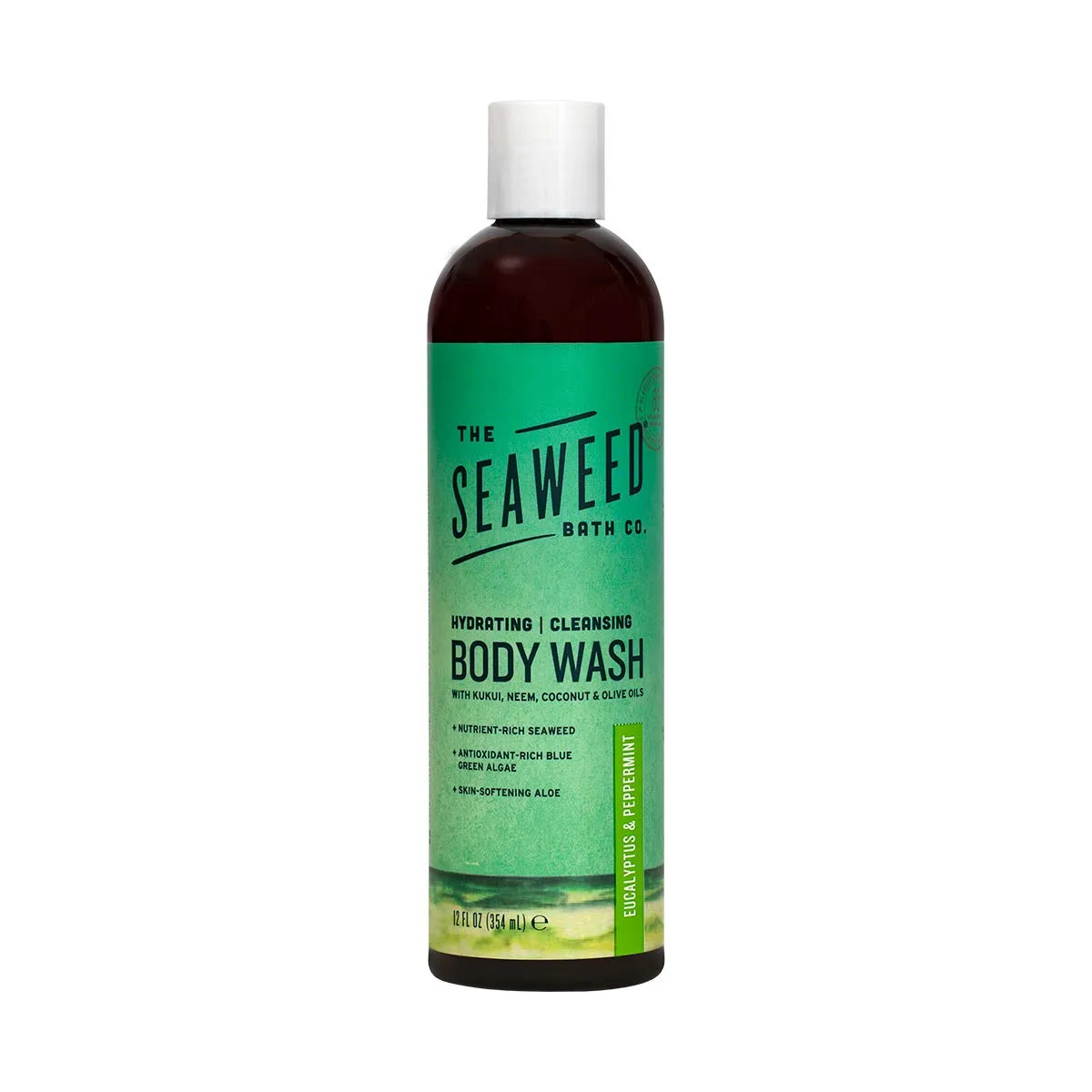 THE SEAWEED BATH CO - Eucalyptus & Peppermint Hydrating Body Wash - 12 fl oz (350 ml)