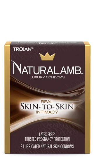 Trojan NaturaLamb Latex-Free Natural Skin Condoms - 3 Pack